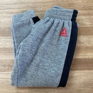 Reebok sweats.